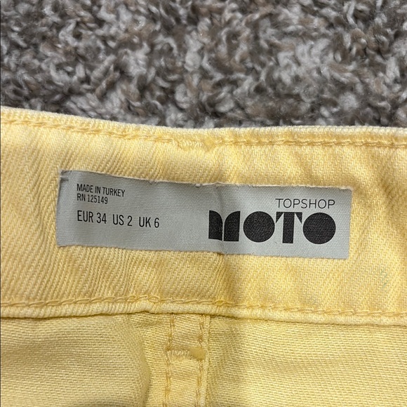 Yellow Denim Skirt - Picture 3 of 4